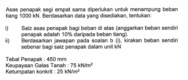 Asas penapak segi empat sama diperlukan untuk