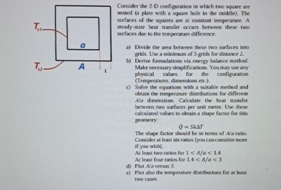 Corsider the 2 - D configuration in which two