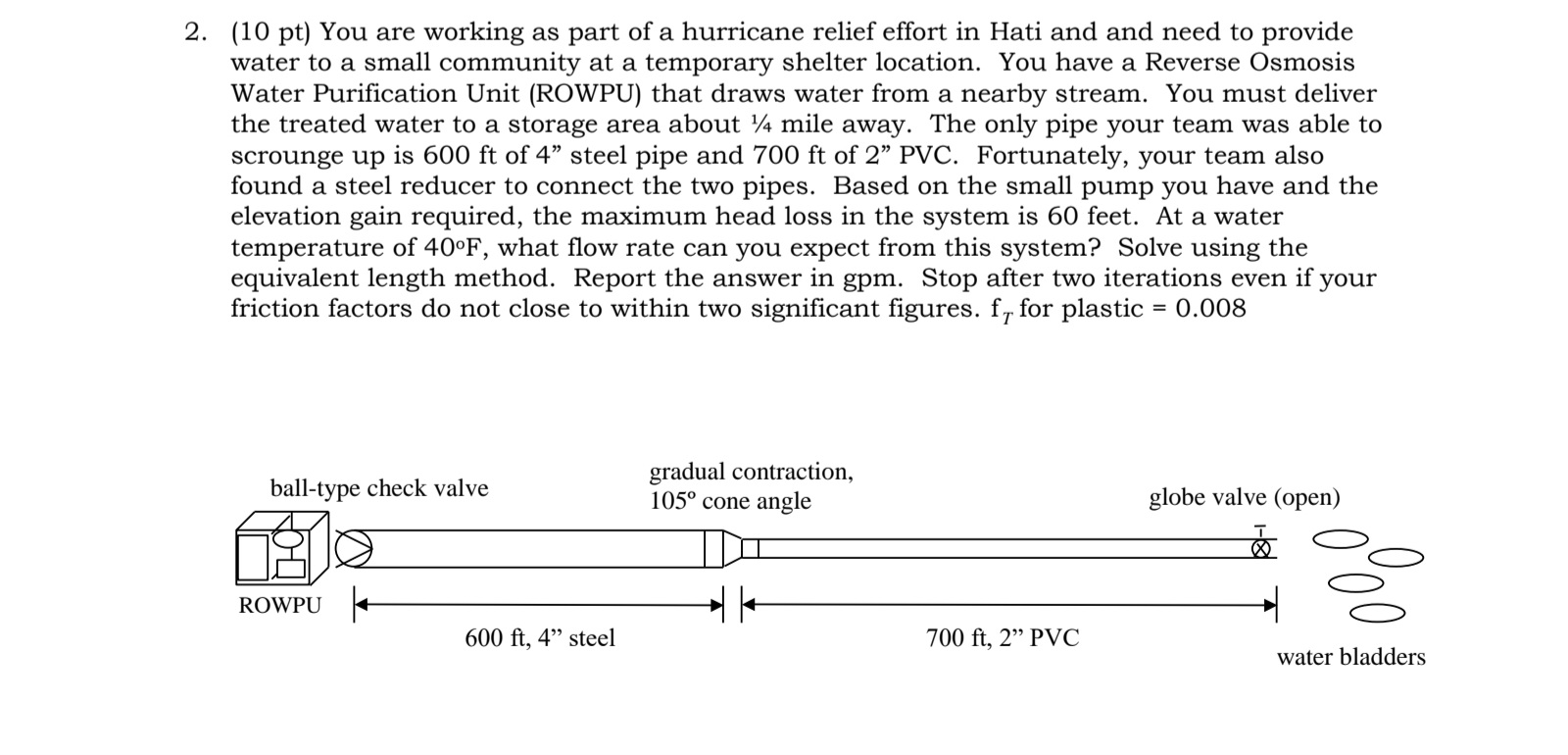 ( 1 0 pt ) You are working as part of a hurricane