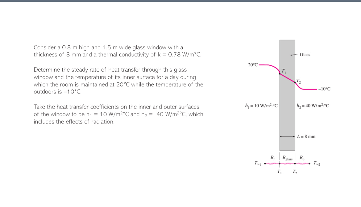 Consider a 0 . 8 m high and 1 . 5 m wide glass