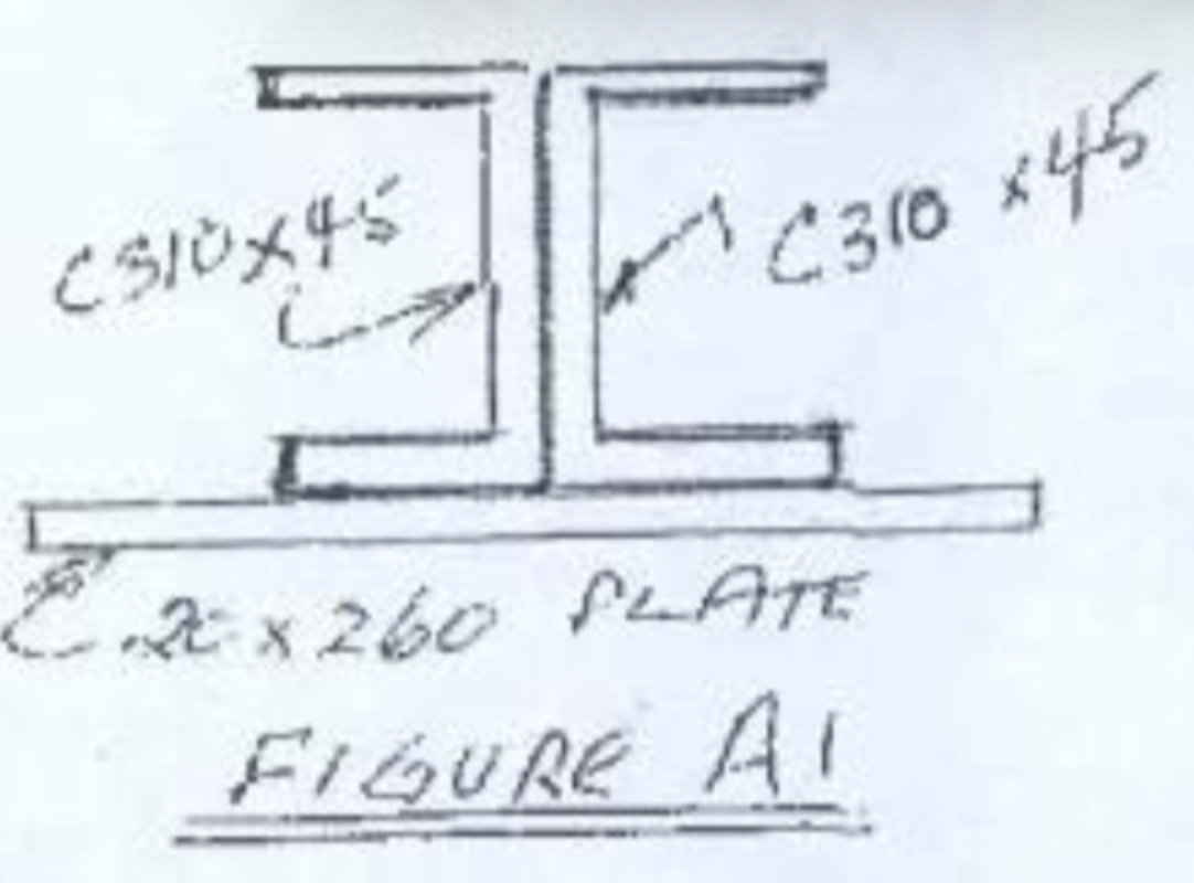 Question: Figure A 1 shows a steel cross -