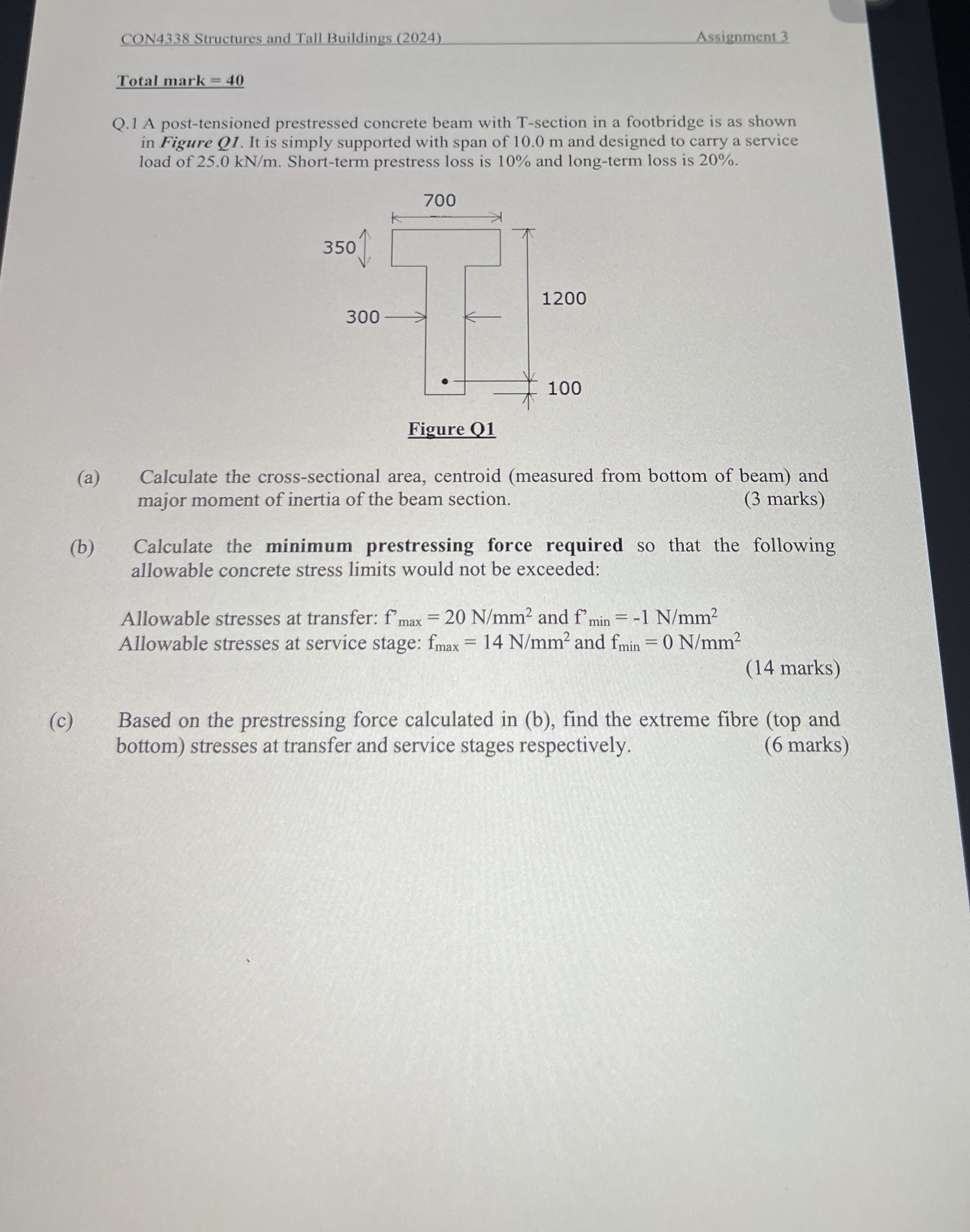 CON 4 3 3 8 Structures and Tall Buildings ( 2 0 2