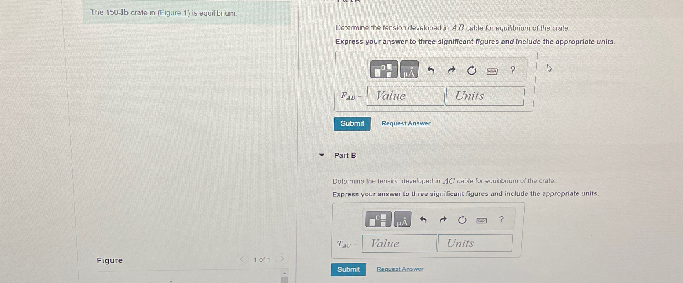 The 1 5 0 - l b crate in ( Figure 1 ) is
