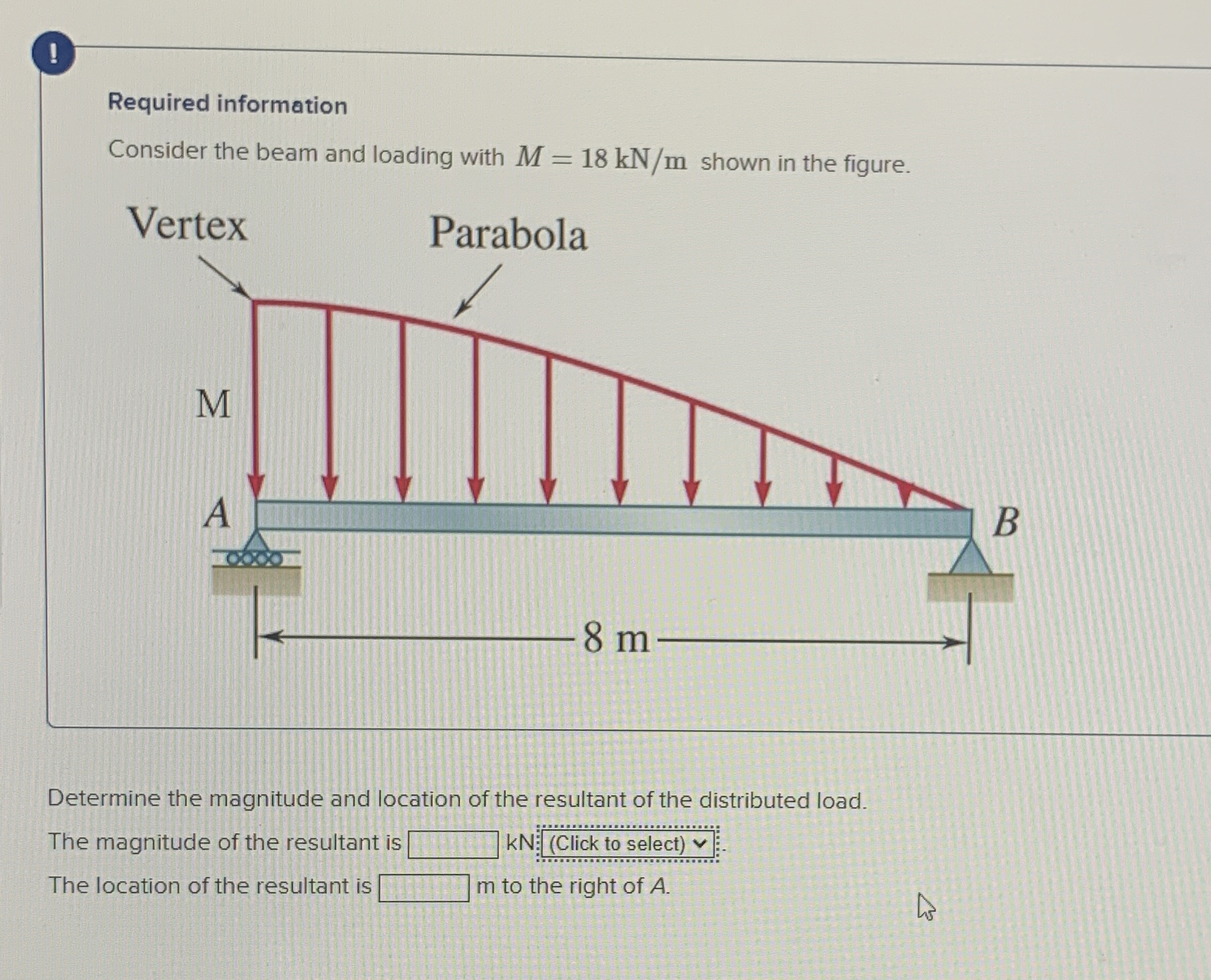 ! Required information Consider the beam and