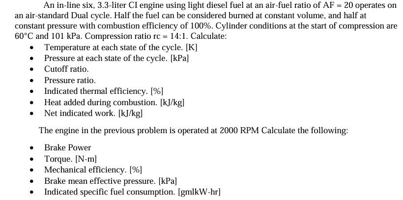 An in - line six, 3 . 3 - liter CI engine using