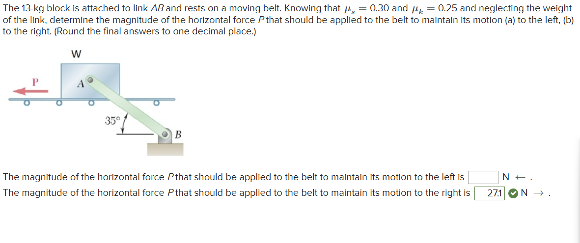The \ ( 1 3 - \ mathrm { kg } \ ) block is