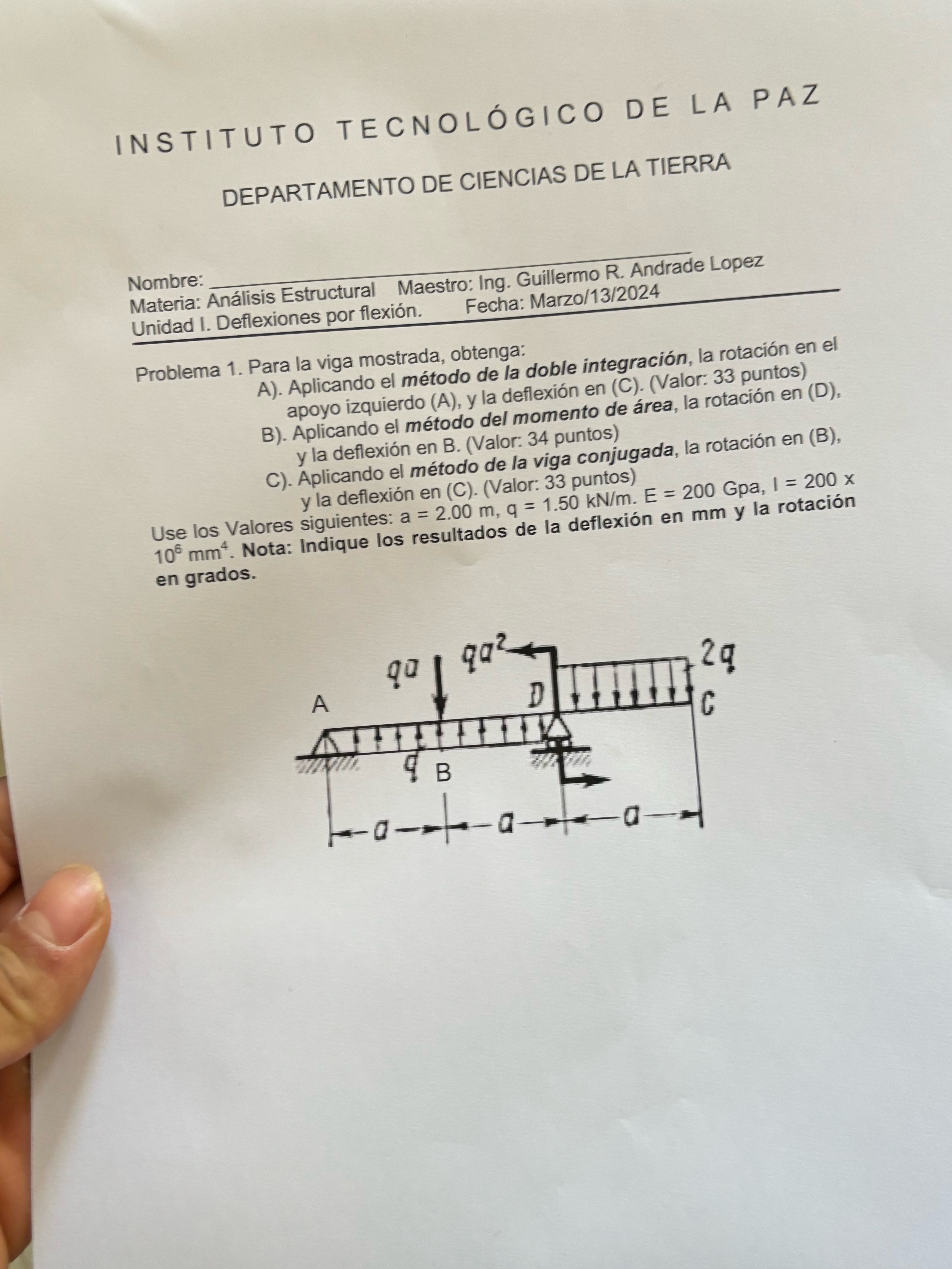INSTITUTO TECNOL GICO DE LA PAZ DEPARTAMENTO DE