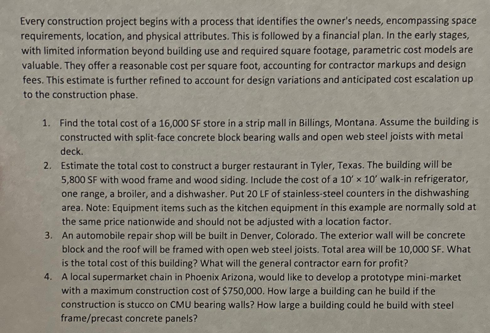 Every construction project begins with a process