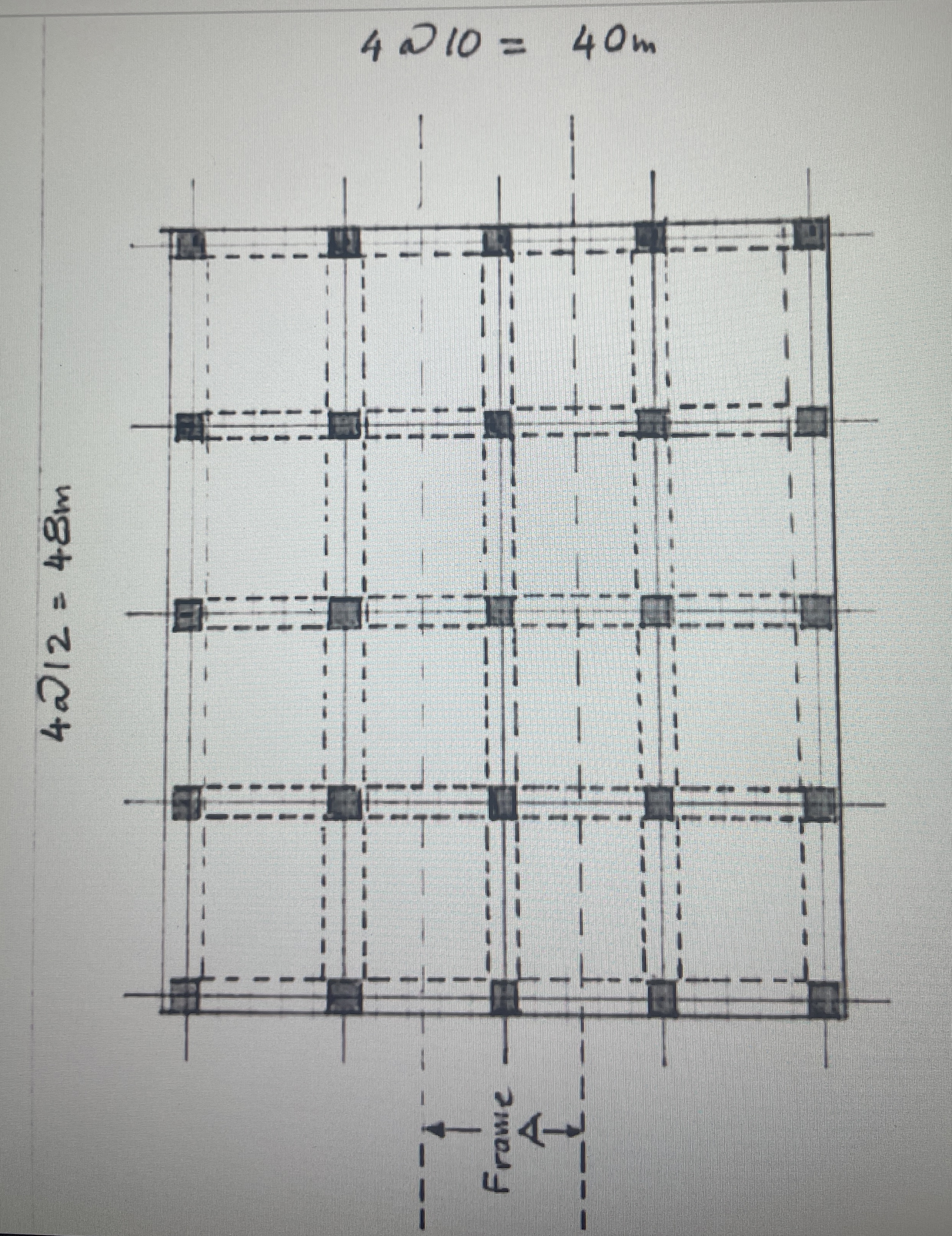 Q 2 . The layout shown is for a solid slab with a