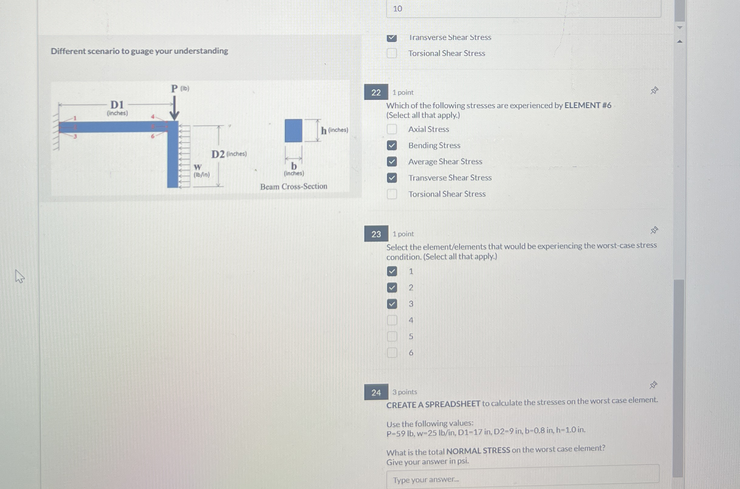 1 0 Different scenario to guage your