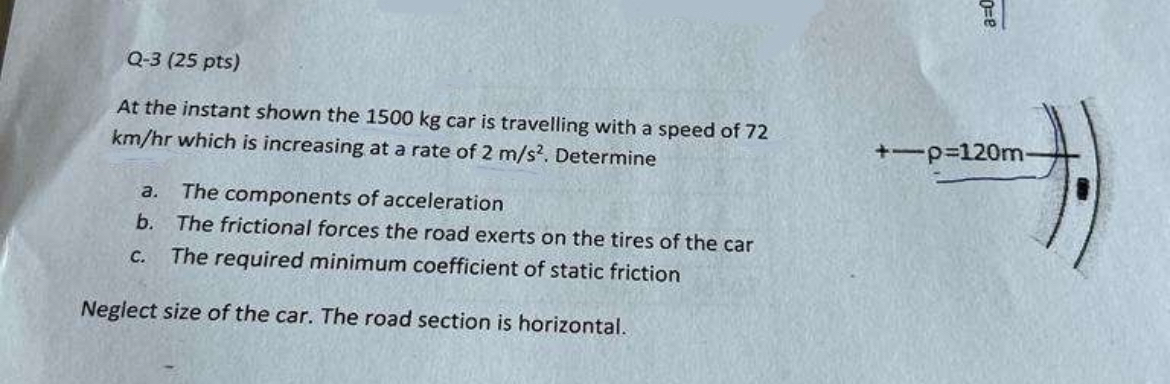 At the instant shown the 1 5 0 0 kg car is