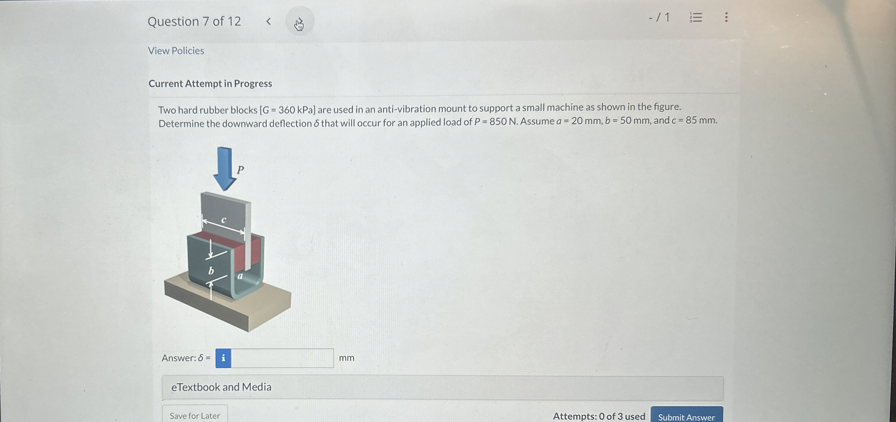 Question 7 of 1 2 - 1 View Policies Current