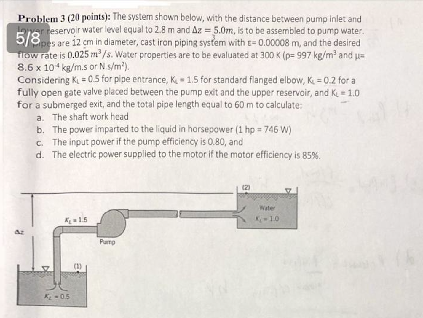 Problem 3 ( 2 0 points ) : The system shown