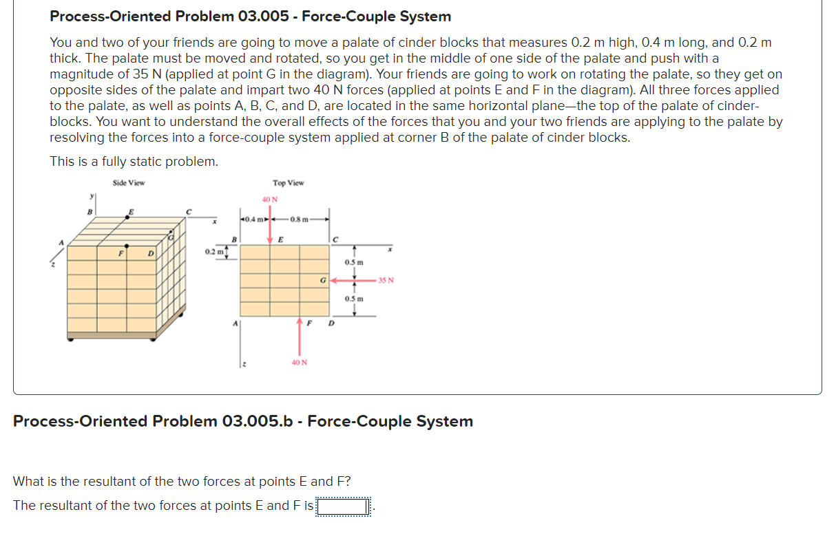 Process - Oriented Problem 0 3 . 0 0 5 - Force -