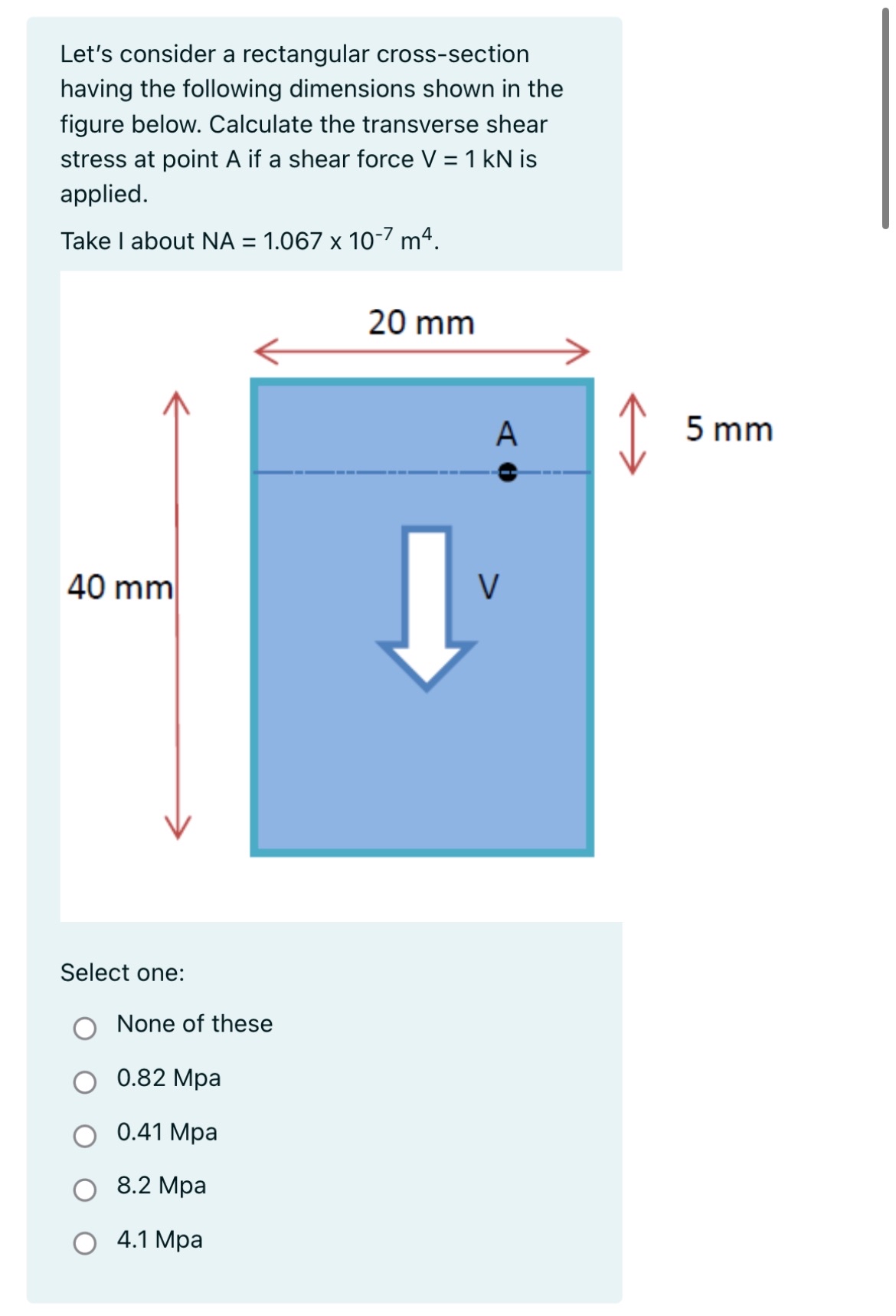 Let's consider a rectangular cross - section