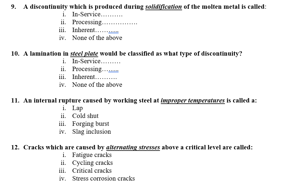 A discontinuity which is produced during