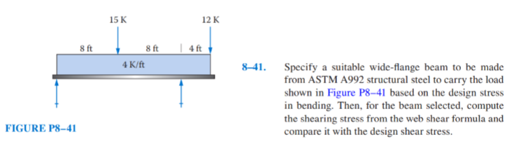 FIGURE P 8 - 4 1 8 - 4 1 . Specify a suitable