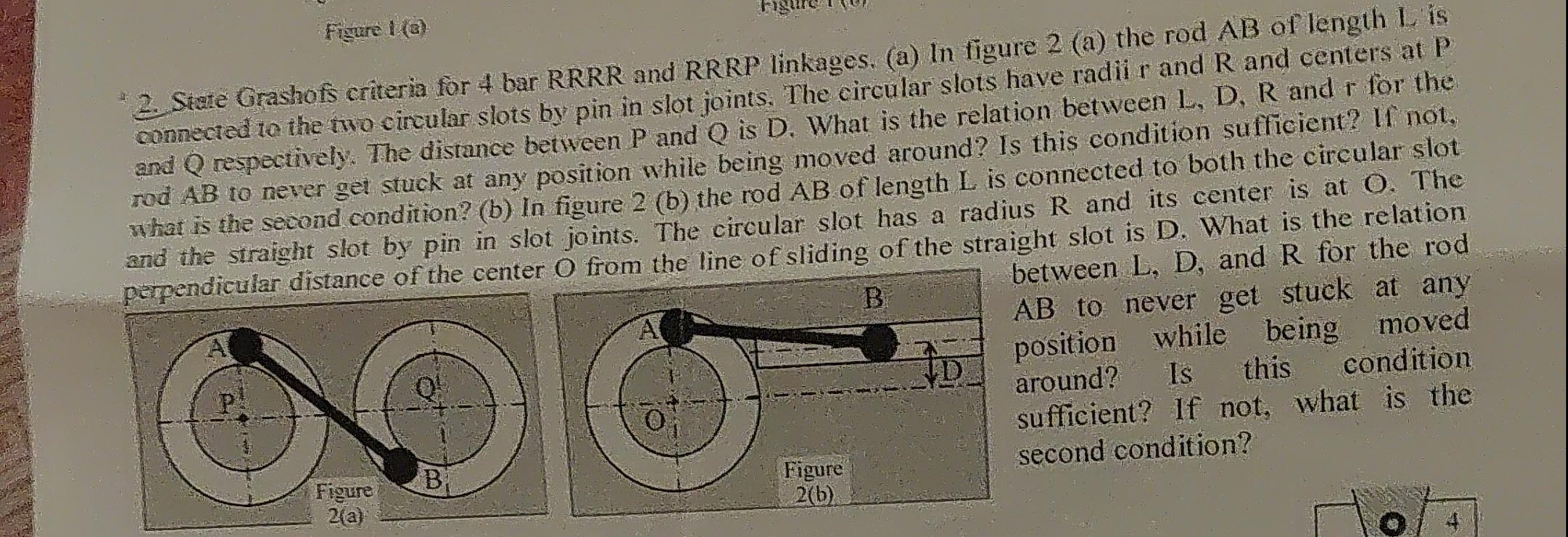 Fisure 1 ( 3 ) State Grashofs criteria for 4 bar