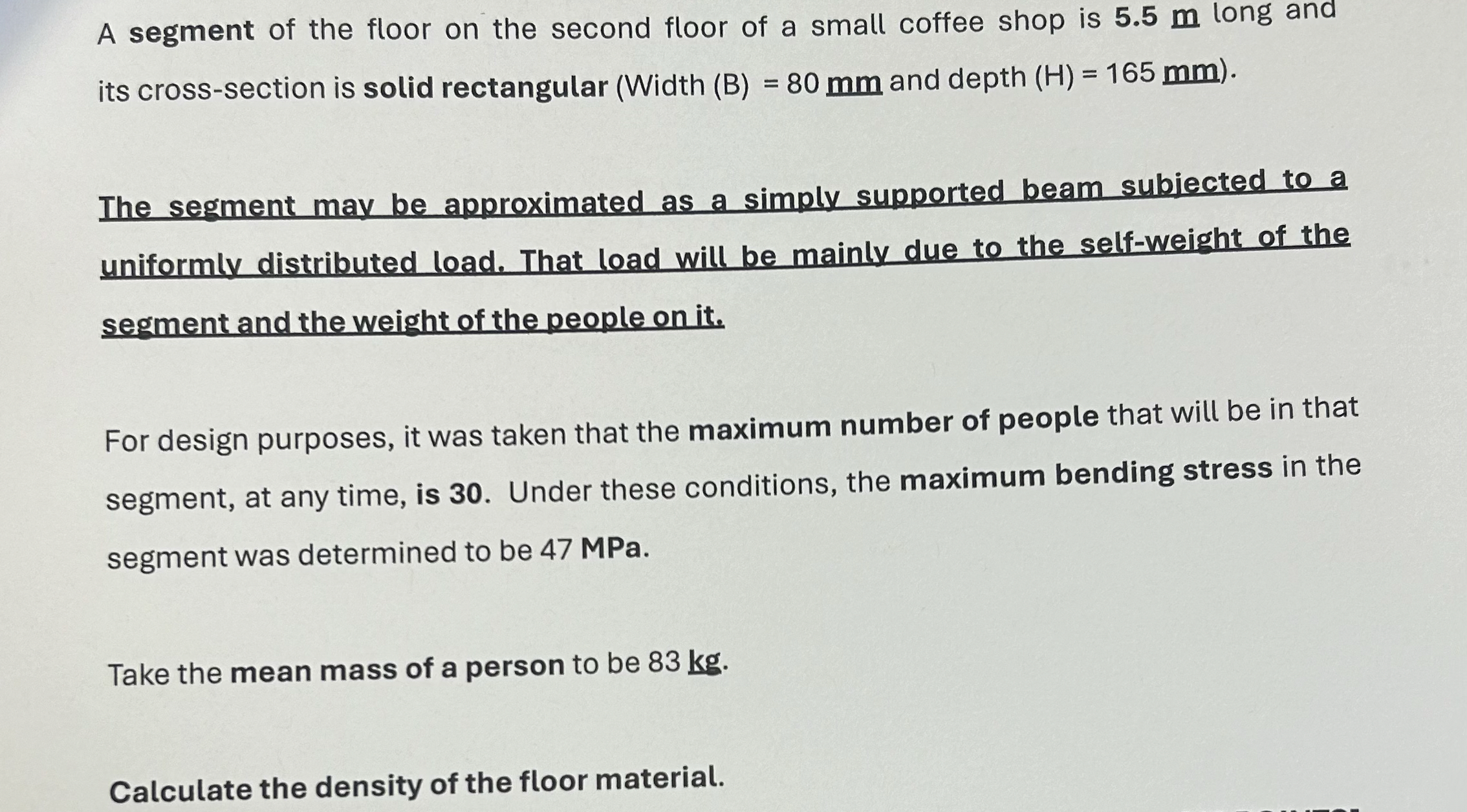 A segment of the floor on the second floor of a