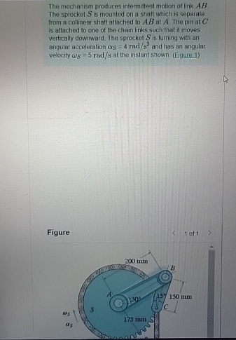 The mechanism produces intermittent motion of
