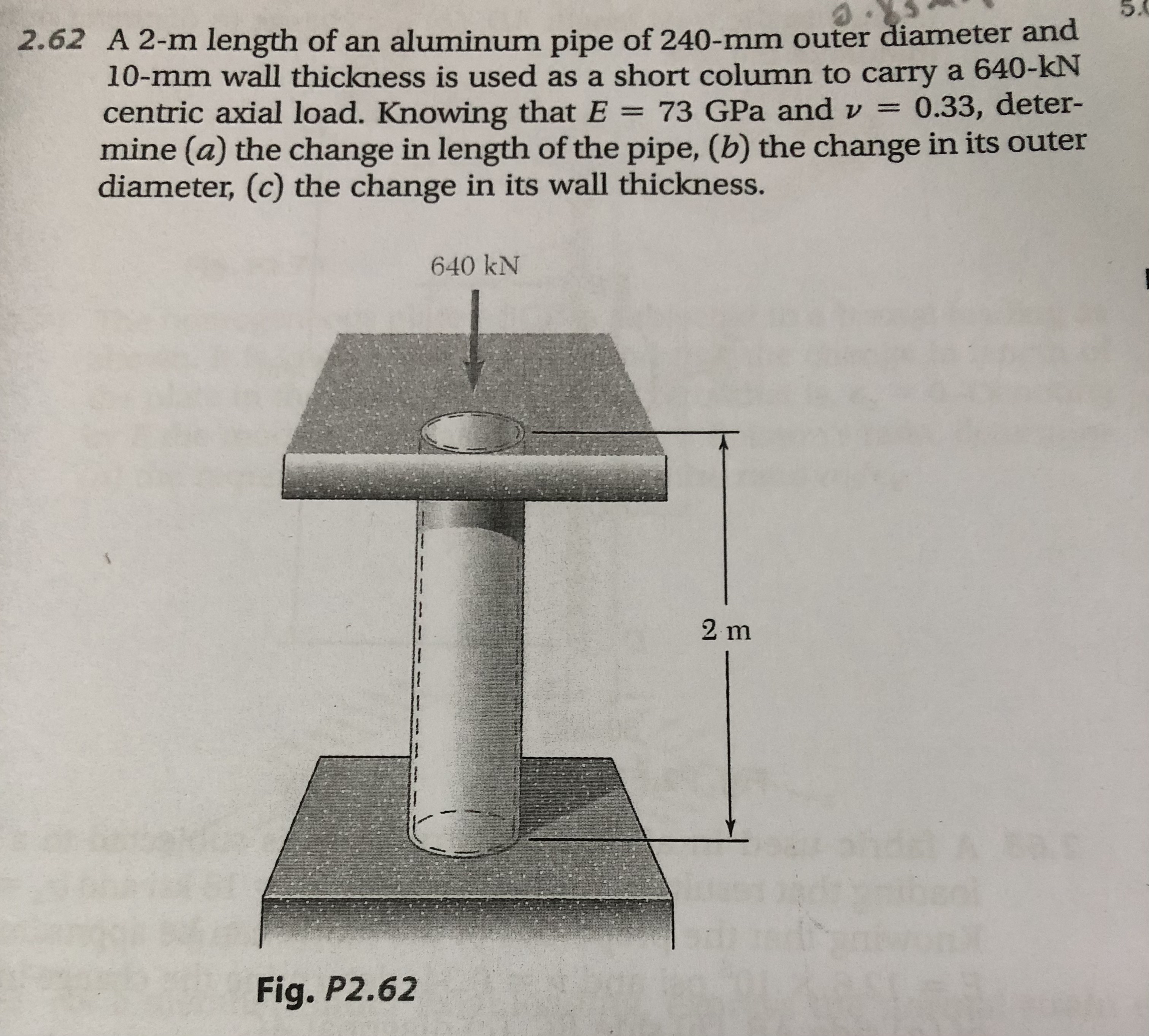 2 . 6 2 A 2 - m length of an aluminum pipe of 2 4