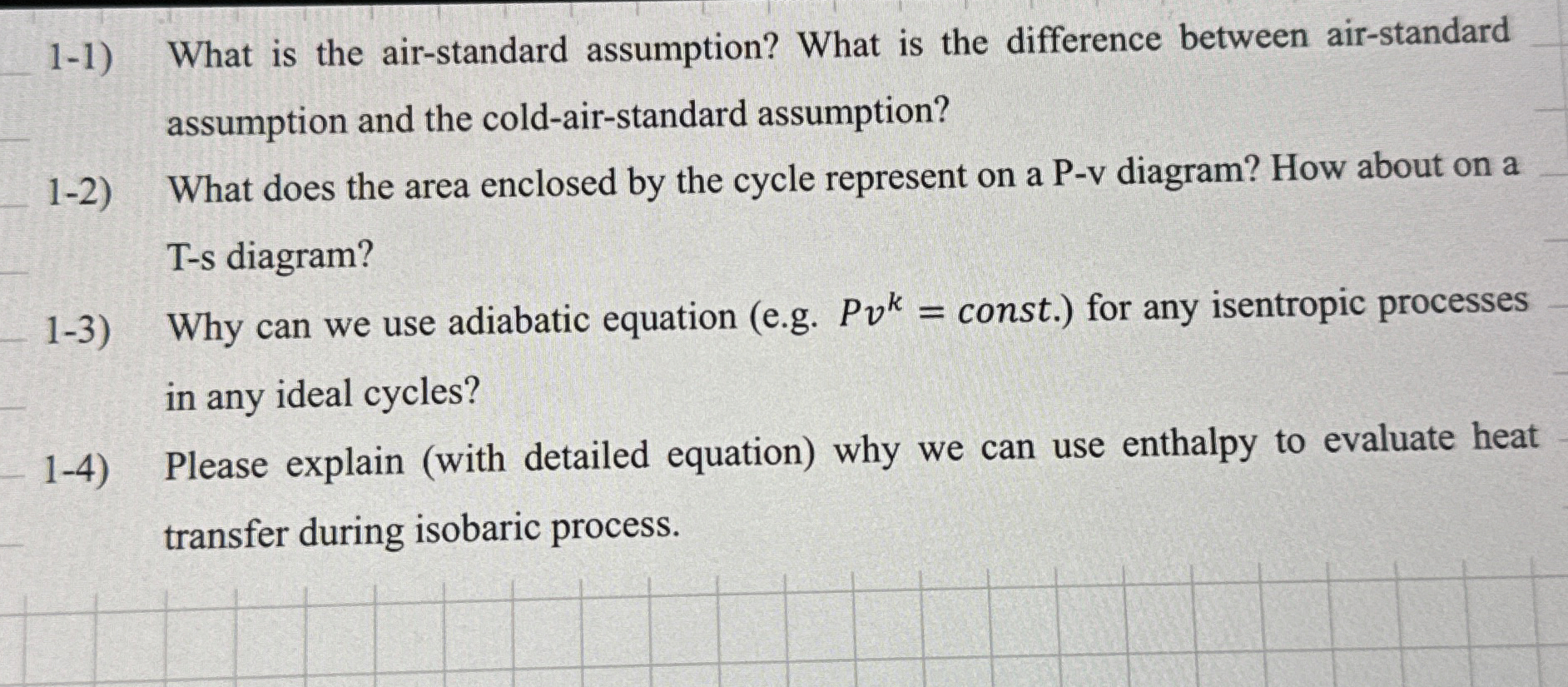 1 - 1 ) What is the air - standard assumption?