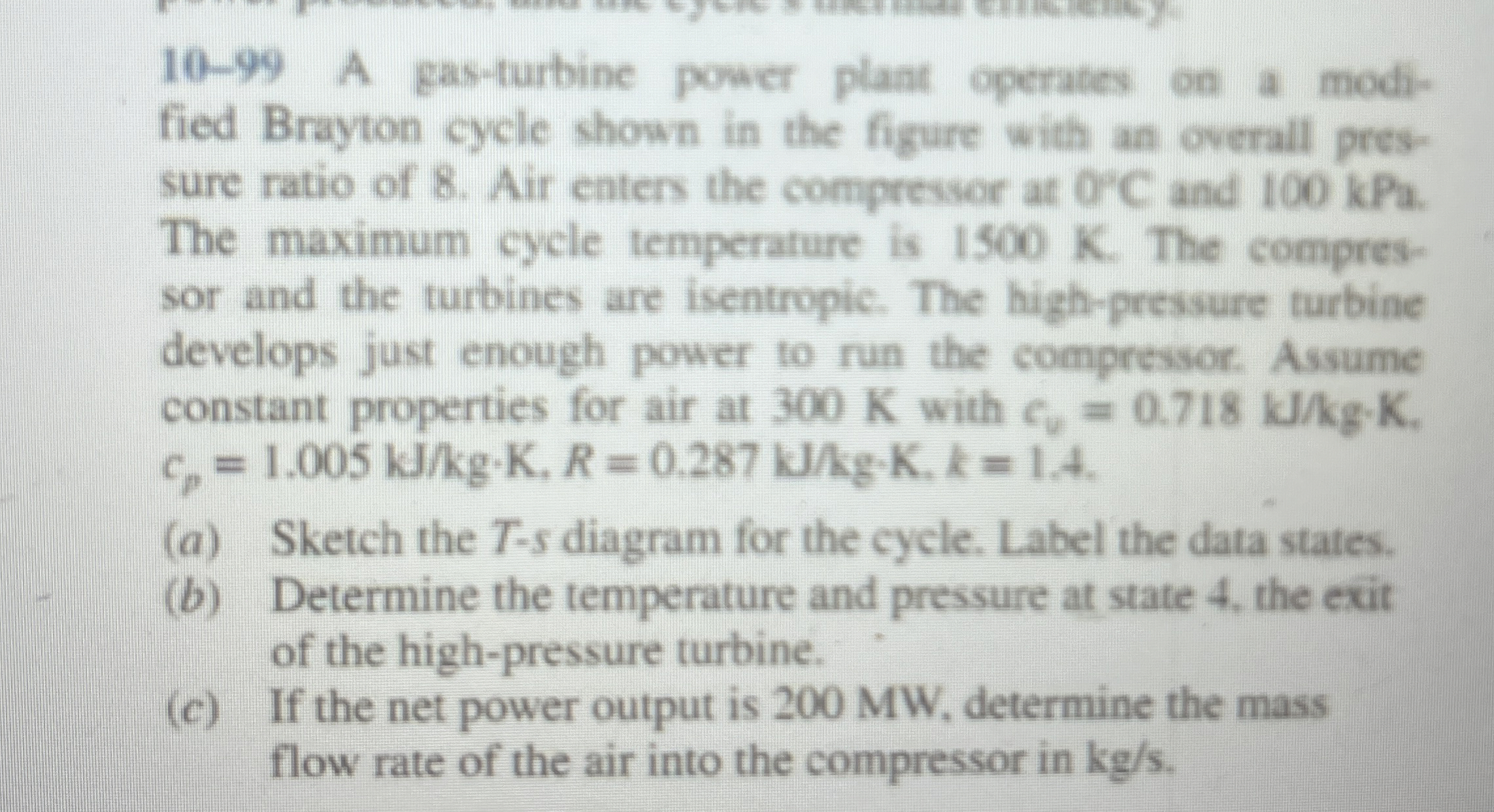 PLEASE HELP SOLVE!! 1 0 - 9 9 A gas - turbine