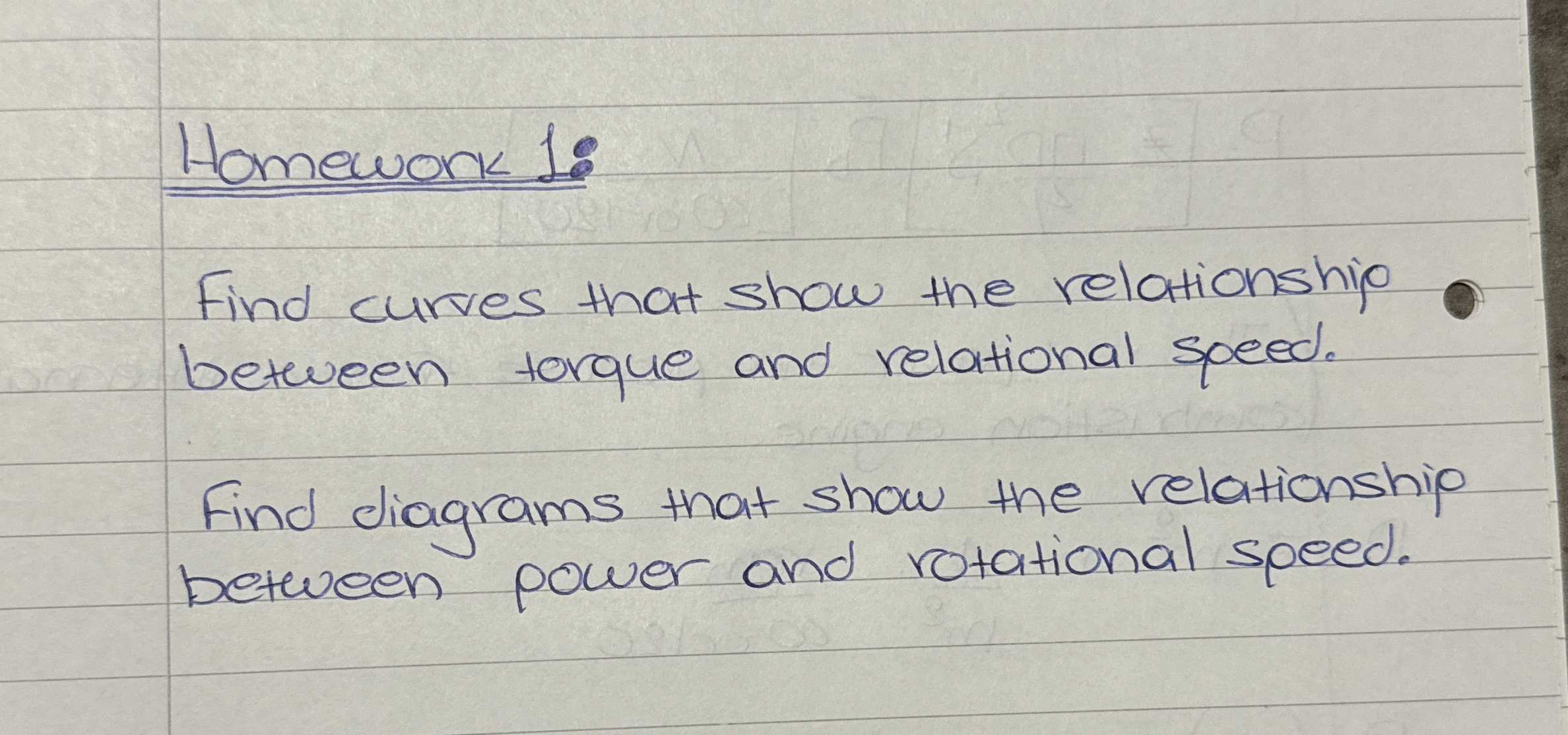 Homework 1 : Internal combustion engines Find