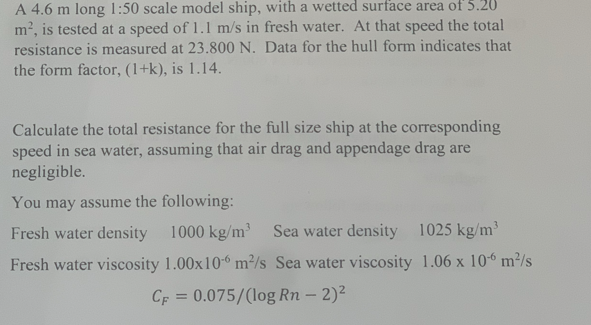 A 4 . 6 m long 1 : 5 0 scale model ship, with a