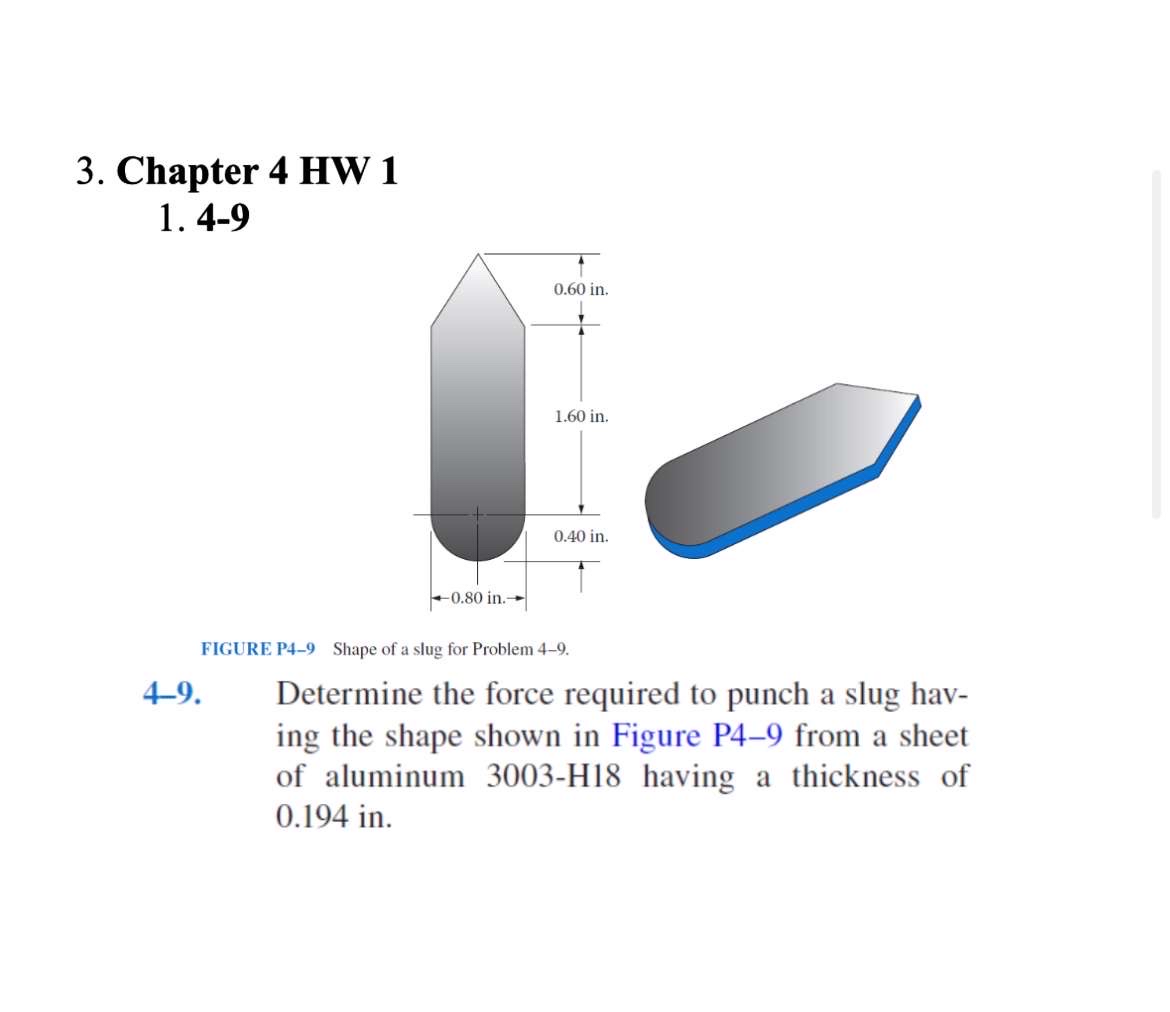 Chapter 4 HW 1 1 . 4 - 9 FIGURE P 4 - 9 Shape of