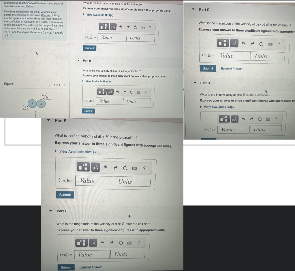 coefficient of restitution to determine the