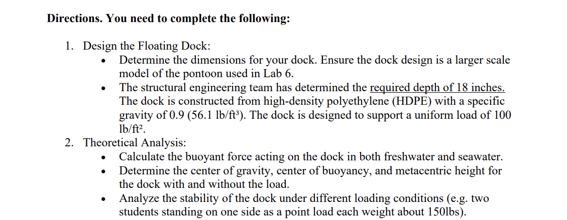 Dock scale used in Lab was Width = 2 0 0 mm which