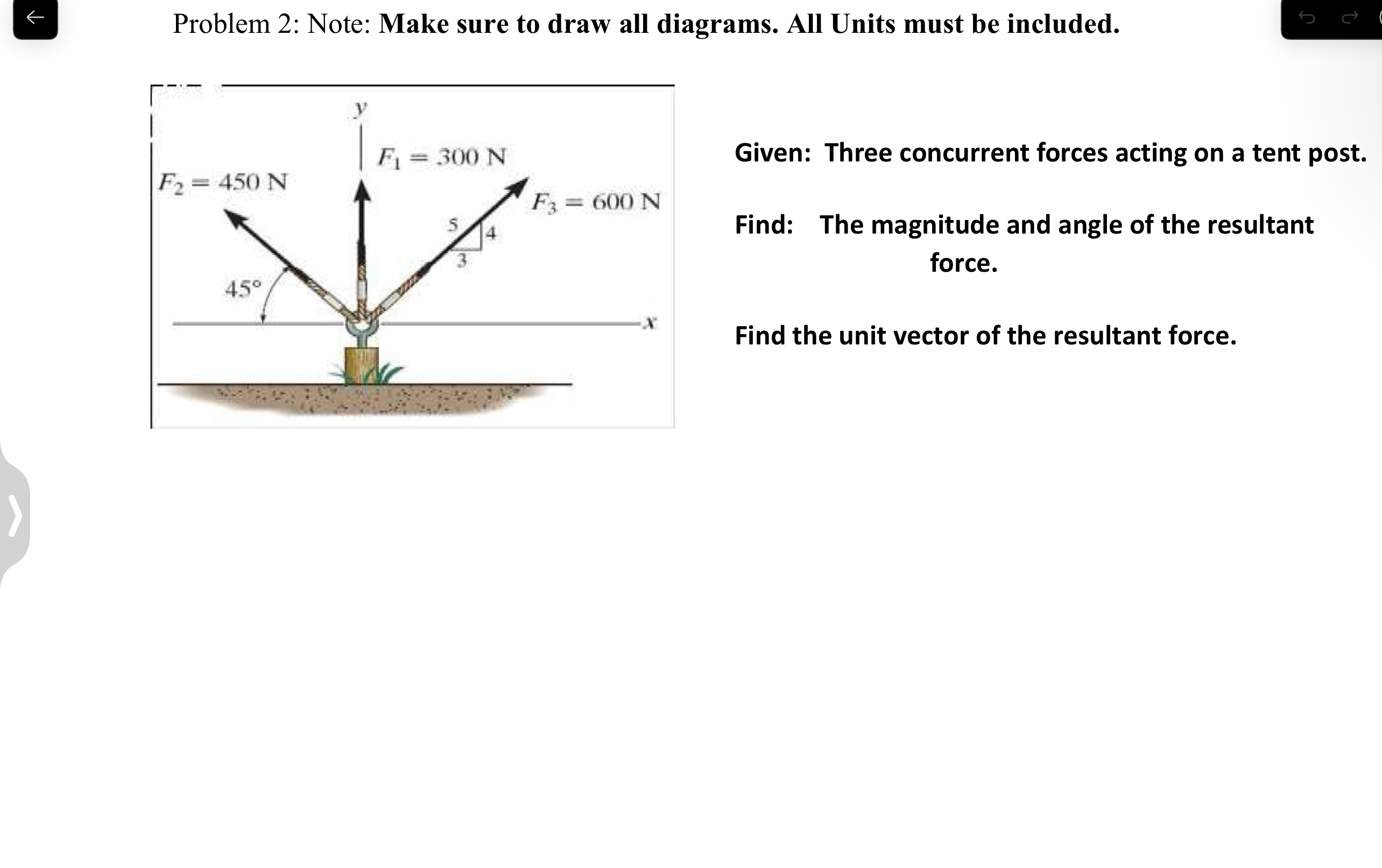 larr, Problem 2 : Note: Make sure to draw all