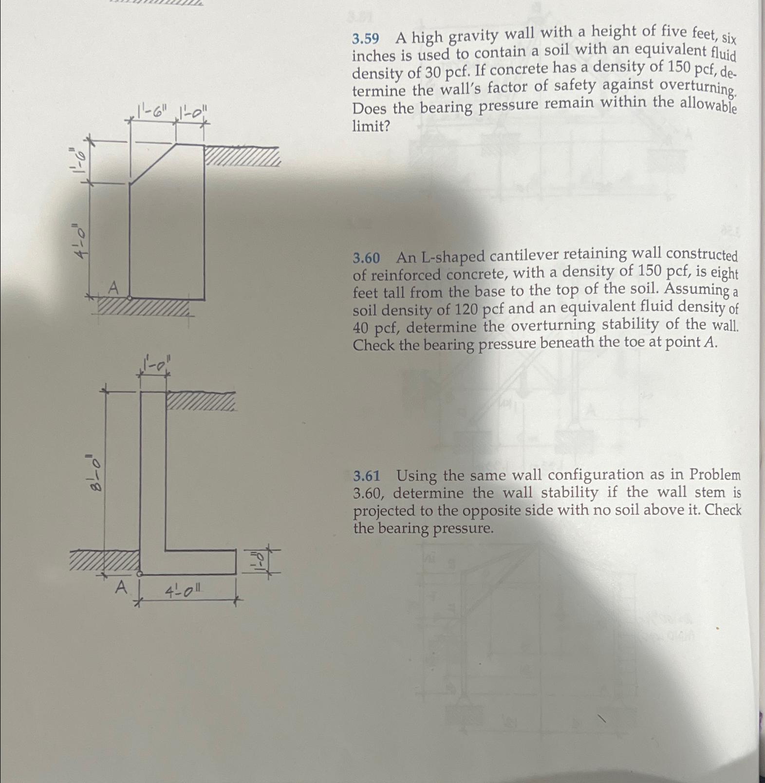3 . 5 9 A high gravity wall with a height of five