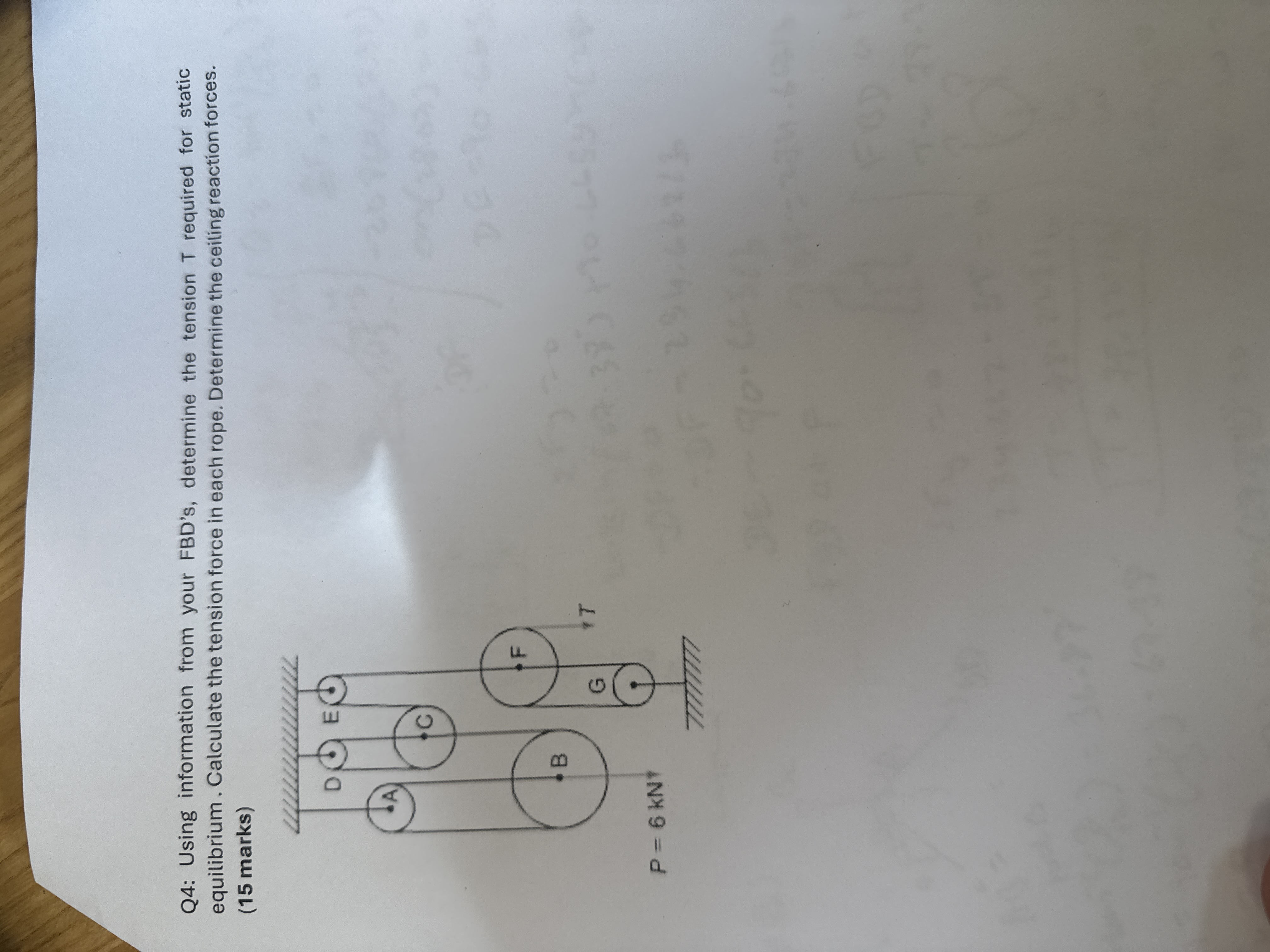 Q 4 : Using information from your FBD ' s ,