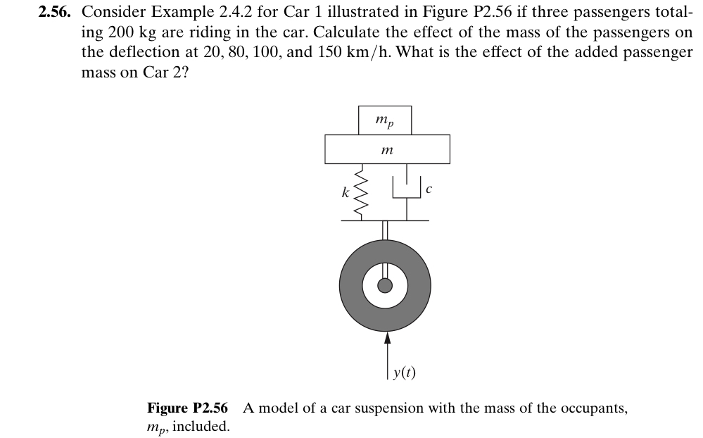 2 . 5 6 . Consider Example 2 . 4 . 2 for Car 1