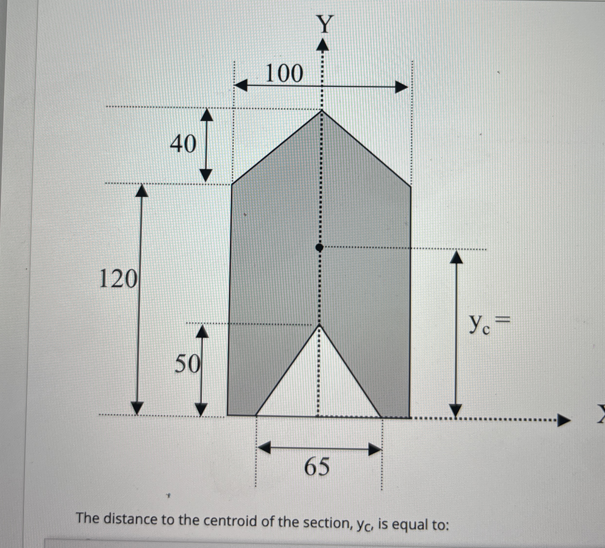 What is the distance to the centroid of the