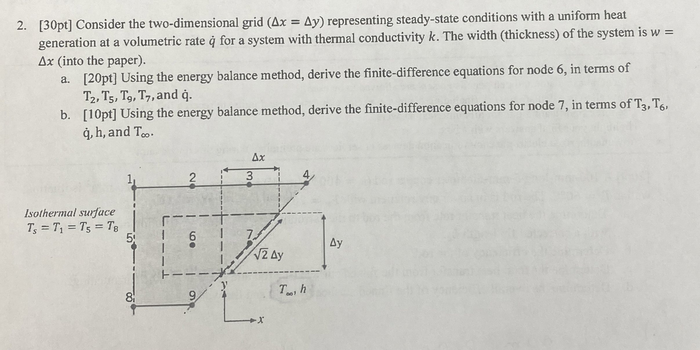 [ 3 0 pt ] Consider the two - dimensional grid