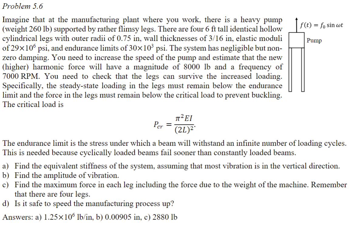 ANSWERS ARE AT BOTTOM OF QUESTION Problem 5 . 6