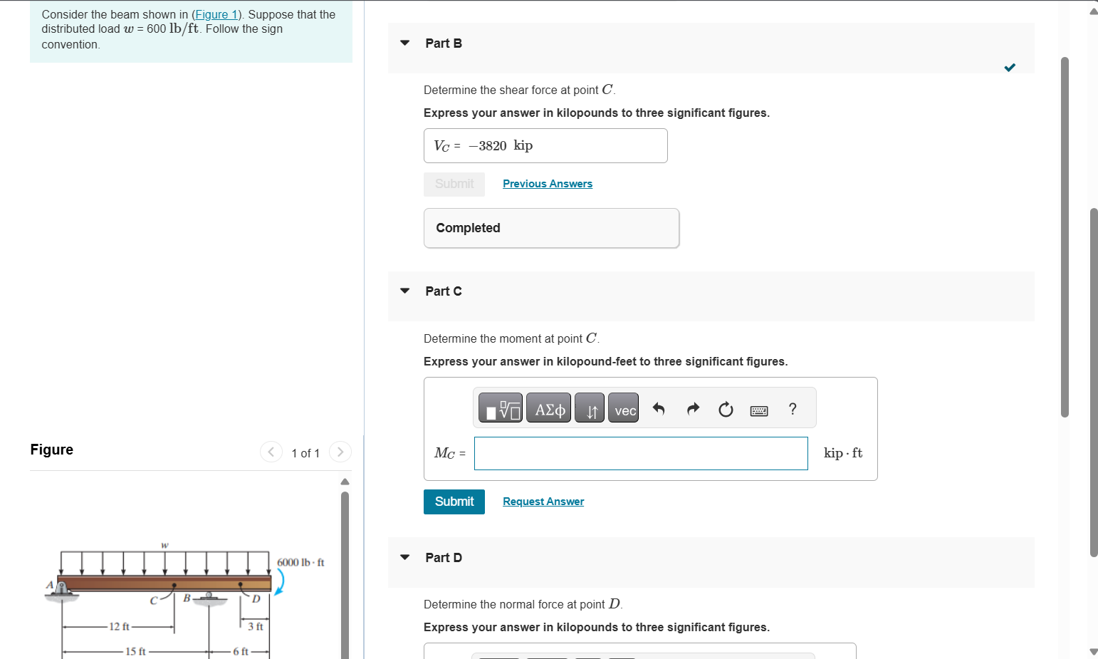 Consider the beam shown in ( Figure 1 ) . Suppose