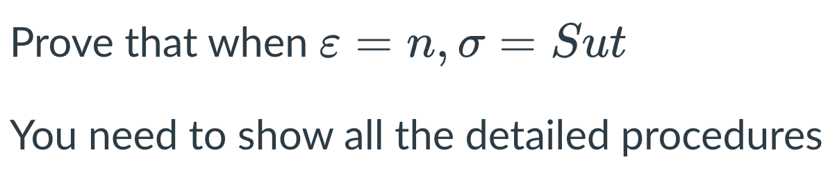 Prove that when = n , = Sut You need to show all