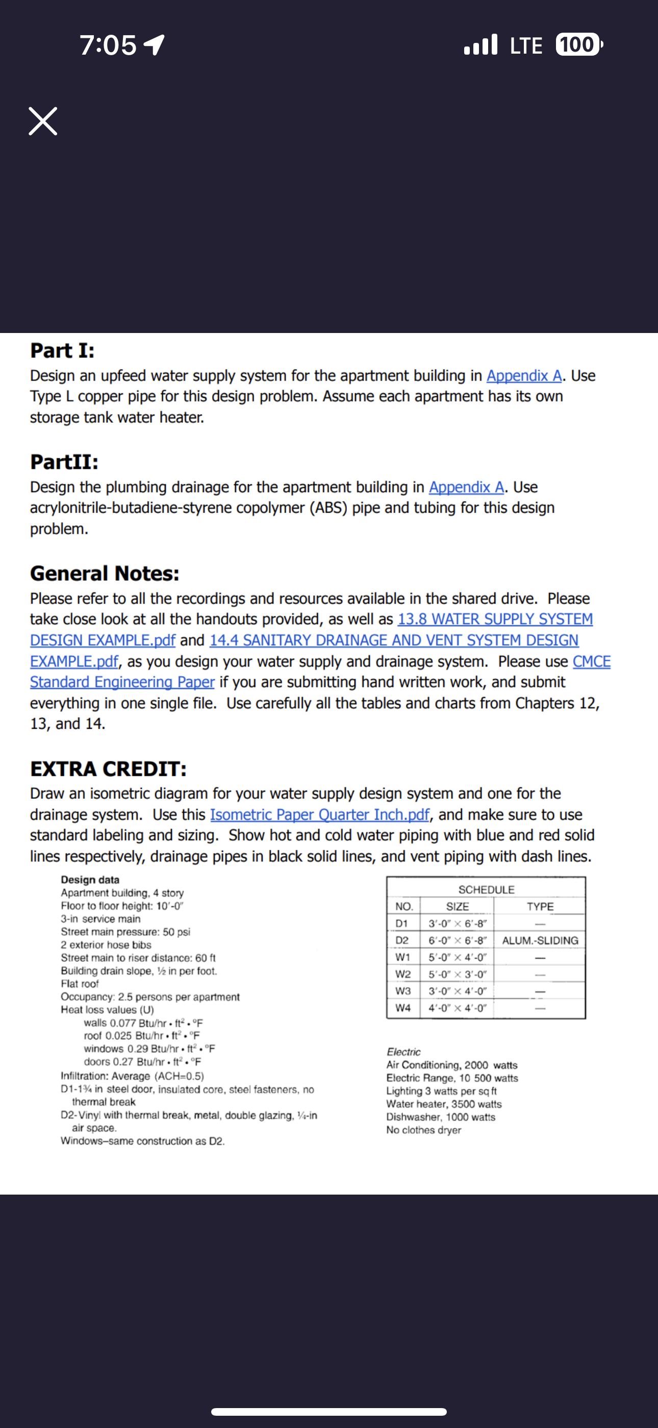 7 : 0 5 1 , Ill LTE 1 0 0 Part I: Design an