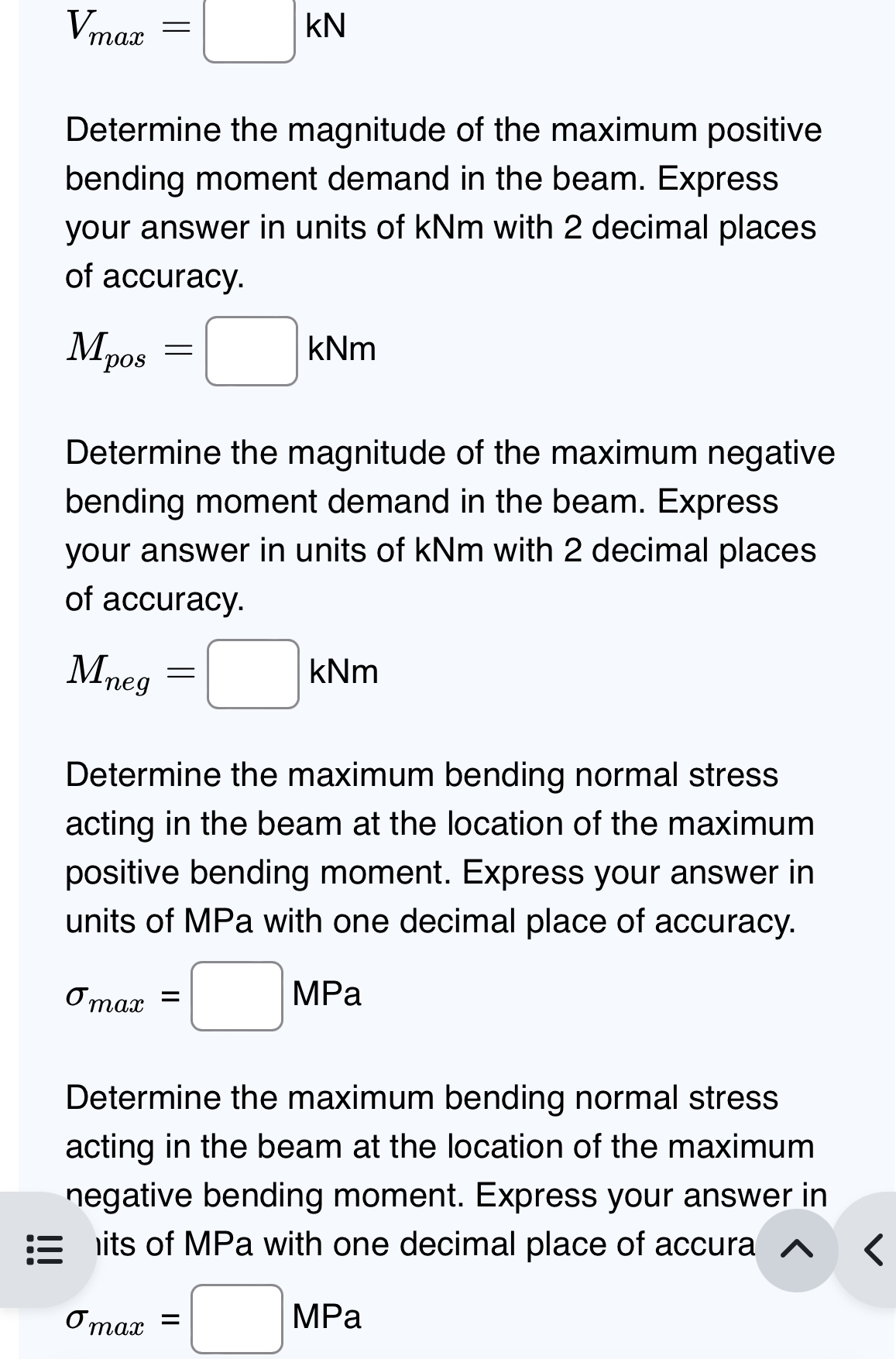Draw and label the shear and moment diagrams tor