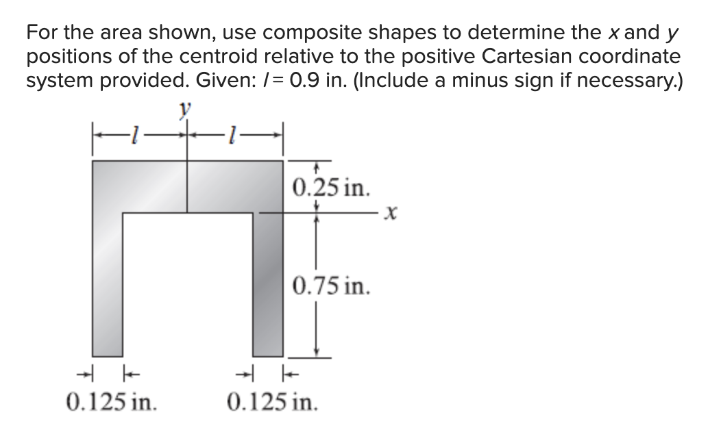 For the area shown, use composite shapes to