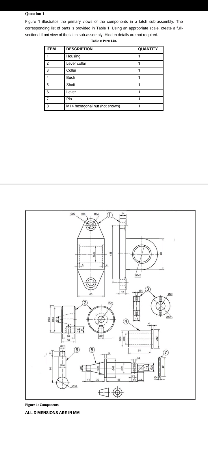 Question 1 Figure 1 illustrates the primary views