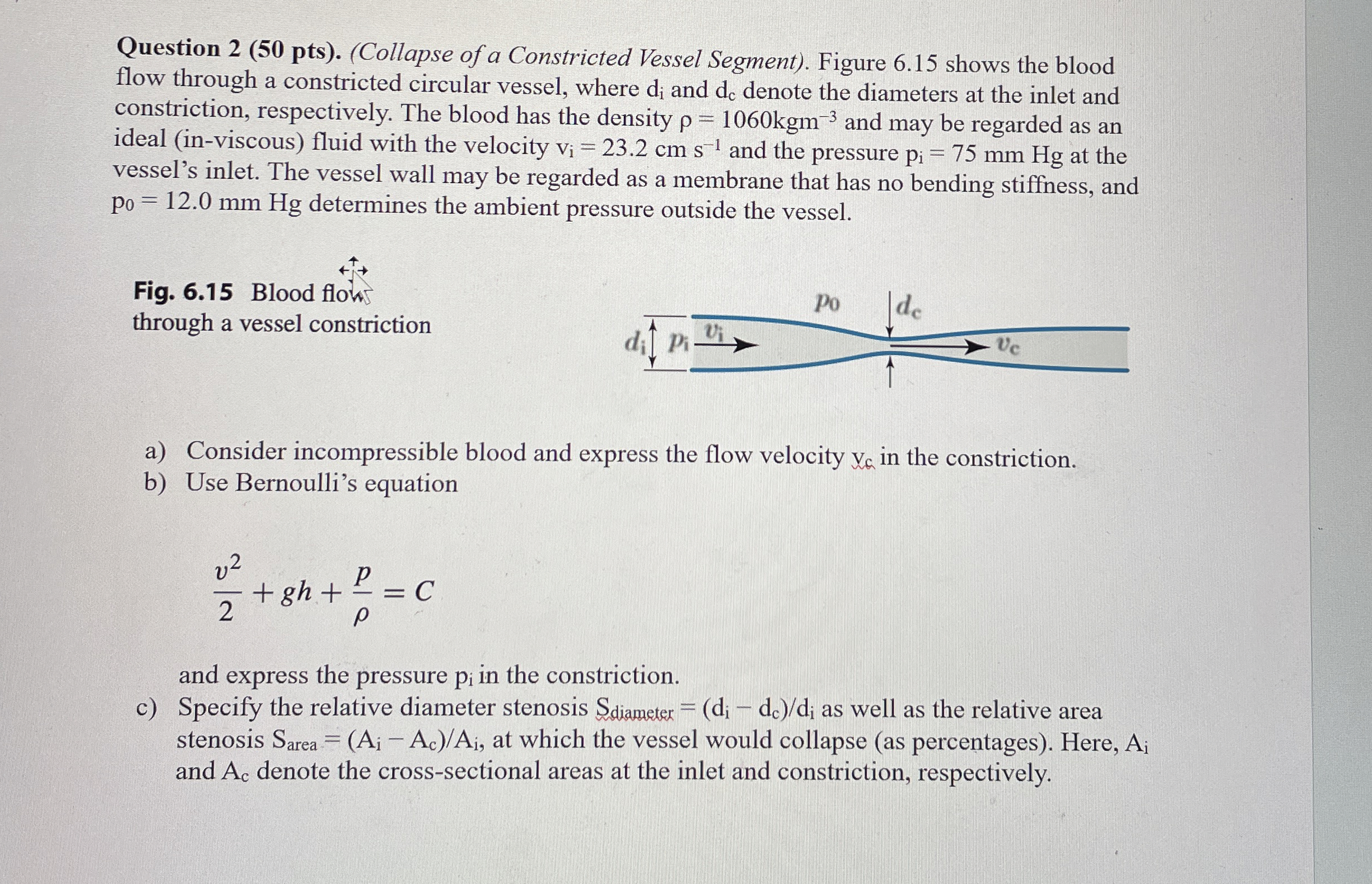 Question 2 ( 5 0 pts ) . ( Collapse of a