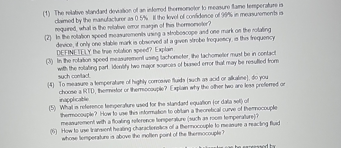 ( 1 ) The relative standard deviation of an