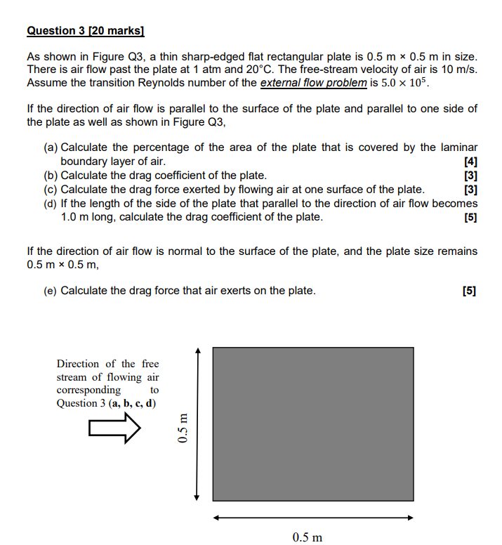 Question \ ( 3 [ 2 0 \ ) marks ] As shown in