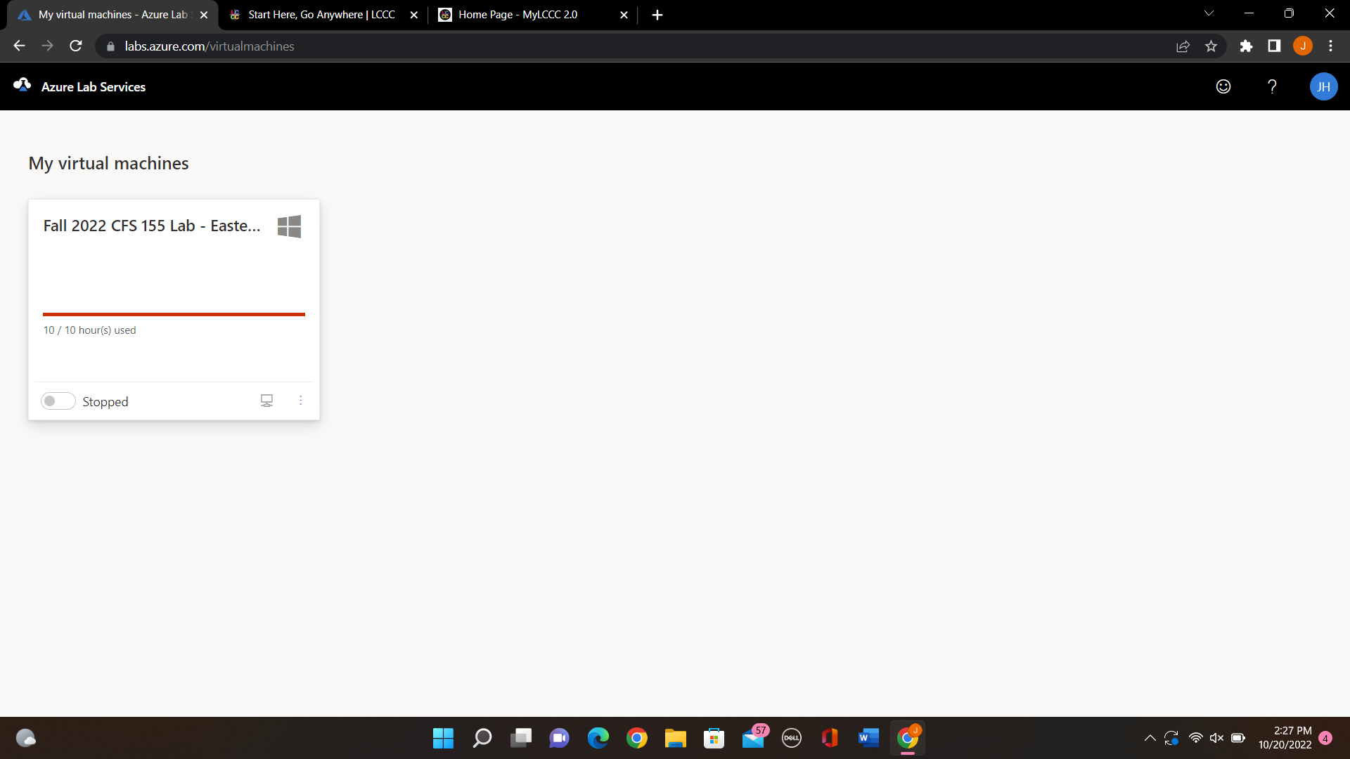 Domain and rangeMy virtual machines Fall 2 0 2 2