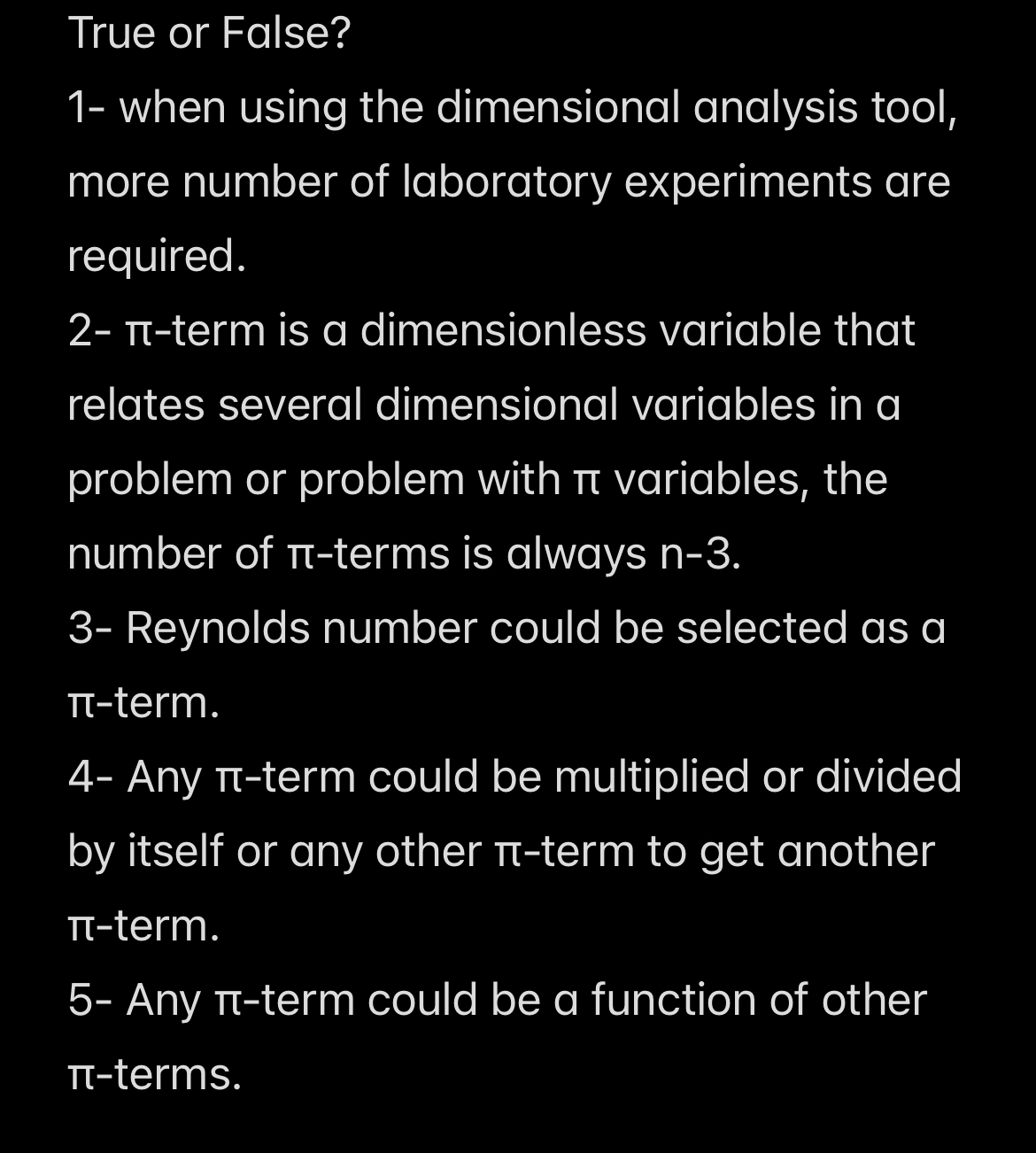 True or False? 1 - when using the dimensional